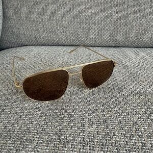 Gold Aviator Sunglasses